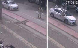 Market alışverişinden çıktı, hastanelik oldu