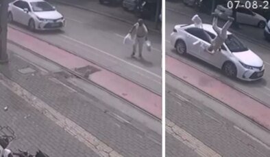 Market alışverişinden çıktı, hastanelik oldu