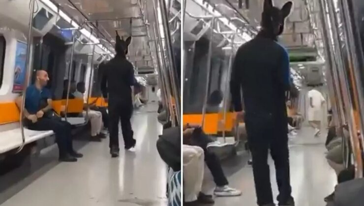 Metroda tüfekle gezen tavşan kostümlü şüphelinin ifadesi ortaya çıktı