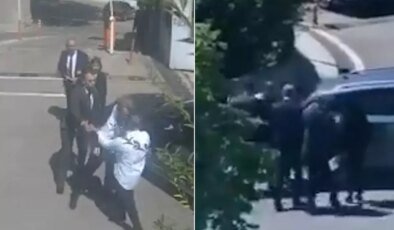 Milletvekilinin oğluna Meclis önünde darp