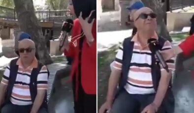Muhabir baltayı taşa vurdu! Görme engelli vatandaşla diyaloğu şaşkınlık yarattı