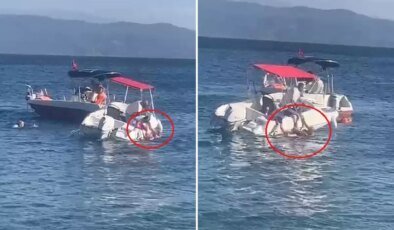 Muhtarın kullandığı sürat teknesi yaşlı kadına çarptı, kemiği kırılıp dışarı çıktı