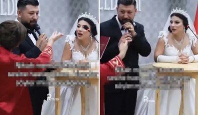 Nikah memurunun damattan isteği sonrası gelin şoke oldu: Ben olsam yolardım