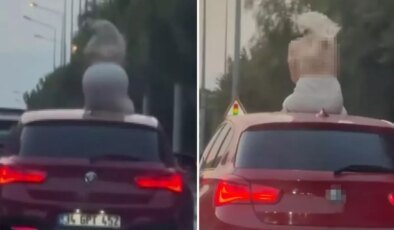 Otomobil üzerinde dans eden kadına ceza
