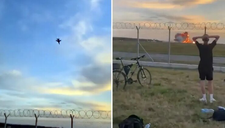 Polonya’da F-16 savaş uçağı düştü