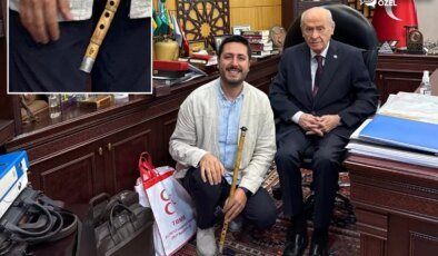 Şehit teğmenin ‘ney’i Devlet Bahçeli’ye emanet edildi