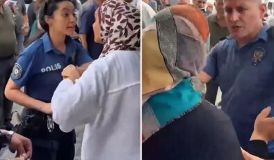 Sokak ortasında polise ağır hakaret: Sen köpeksin