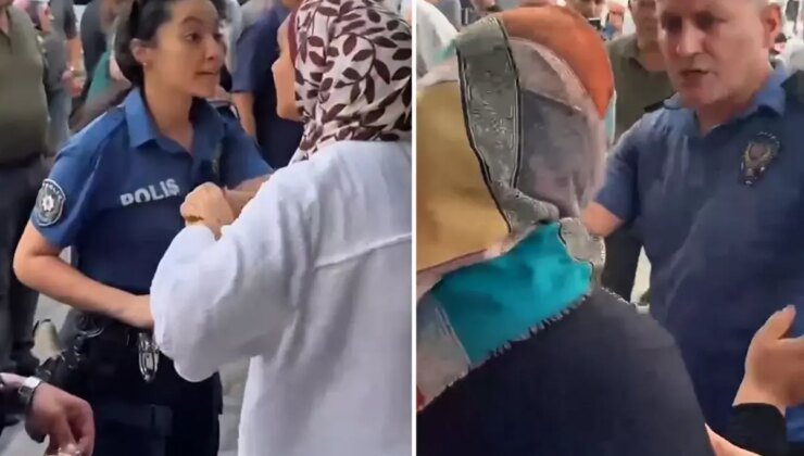 Sokak ortasında polise ağır hakaret: Sen köpeksin