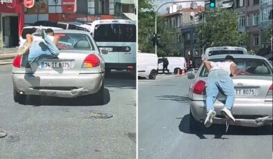 Trafikte bir garip olay: Sonrasında yaşananlar daha bomba
