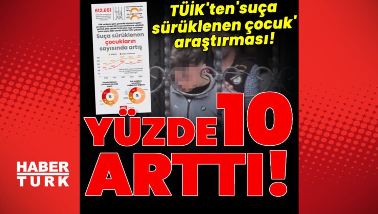 Yüzde 10 arttı! TÜİK’ten ‘suça sürüklenen çocuk’ araştırması!
