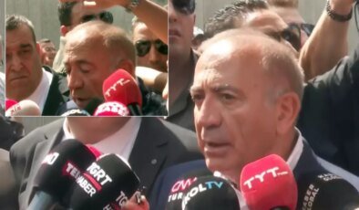 CHP İl Başkanlığı’nın önünde Gürsel Tekin’e su şişesi fırlatıldı