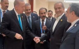 Çin’deki zirvede samimi anlar! Pezeşkiyan’dan Erdoğan’a davet