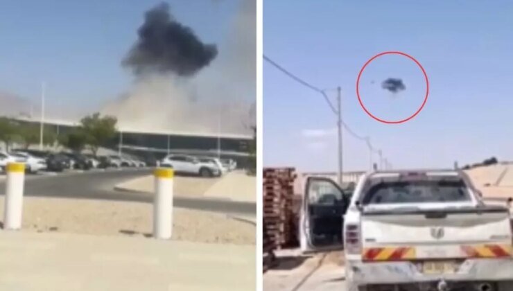 Husiler’den İsrail’deki Ramon Havalimanı’na saldırı! Dumanlar yükseldi