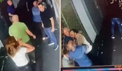 İki adam bir olup pasajda kadına saldırdı