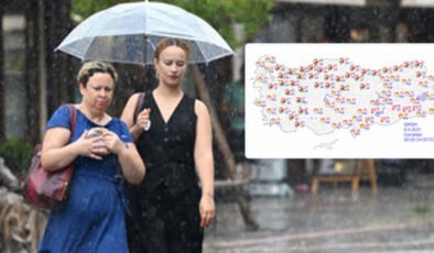 Meteoroloji saat verdi! 8 kent için ‘sarı’ alarm! 6 bölgede sağanak!