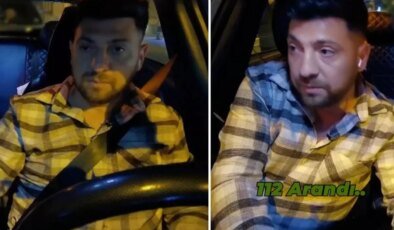 Polis memurunun çarptığı taksinin şoförü dişli çıktı