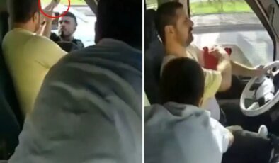 Trafikte dehşet: Oğlu, bıçaklanan babasının hayatını böyle kurtardı