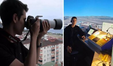 Üniversiteli Alperen’in uçak tutkusu; balkondan kuleye hayali peşinde