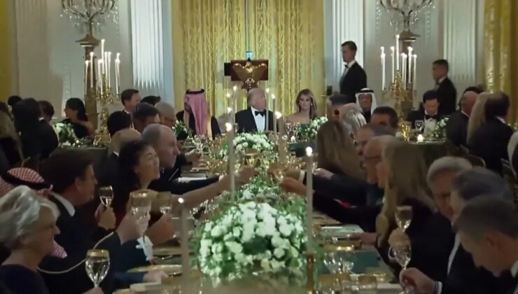 Beyaz Saray’da görkemli gece! Trump’ın yemeğinde sürpriz isimler yer aldı