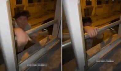 Yurda pencereden çıkmaya çalışan öğrenci, kabusu yaşadı