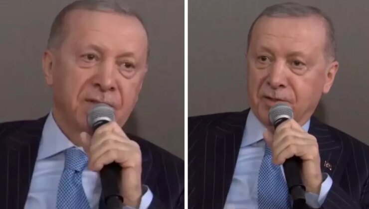 Gençlerin isteğini kırmadı! Cumhurbaşkanı Erdoğan o şiiri okudu